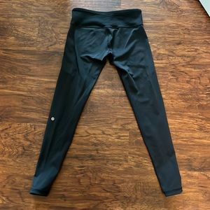 lululemon black wunder under leggings size 8